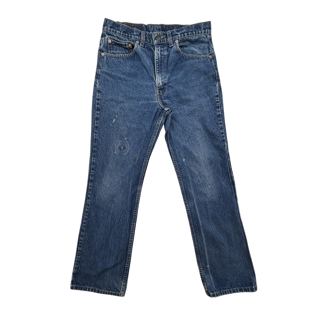 Vintage Levis 517 Jeans Mens 33x30 Made in USA Bootcut Denim Distressed 90s